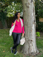 Lipstick Open Collar Jumper Rhea